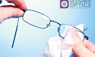 Cleaning designer glasses