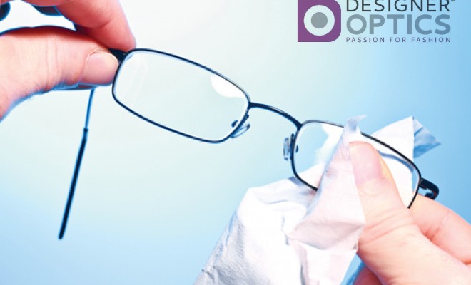 Cleaning designer glasses